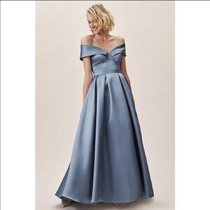 bhldn aliana long sleeve v neck floral organza mini dress BHLDN Sheer-Sleeve V-Neck Mini Dress